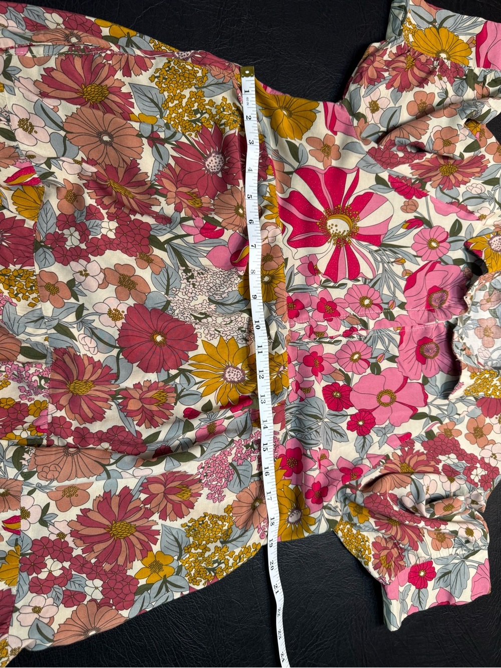 NATURAL LIFE Rebecca Midi Dress M Pink Vintage Floral Boho Pockets Prairie - Picture 5 of 8